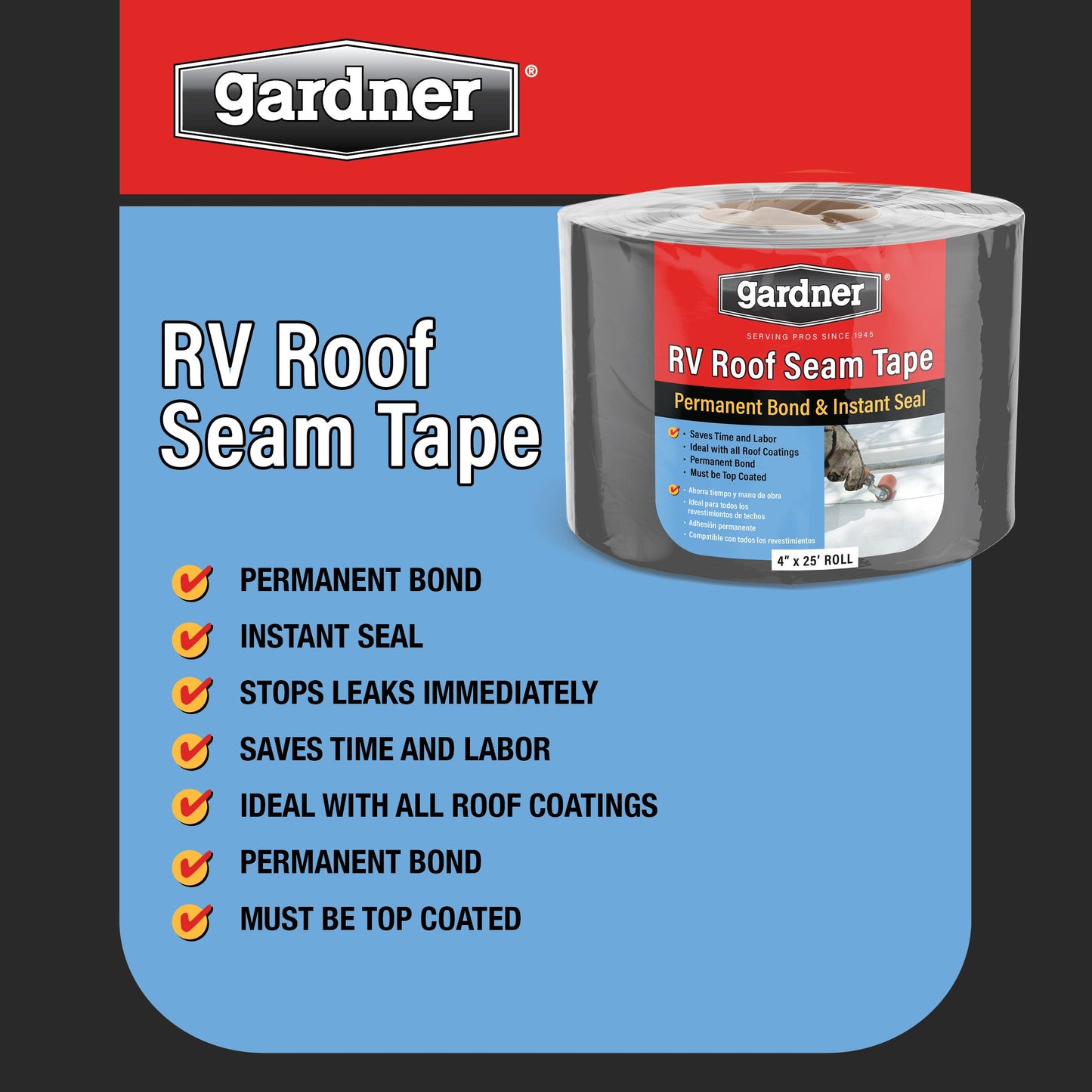 Gardner® RV Roof Seam Tape