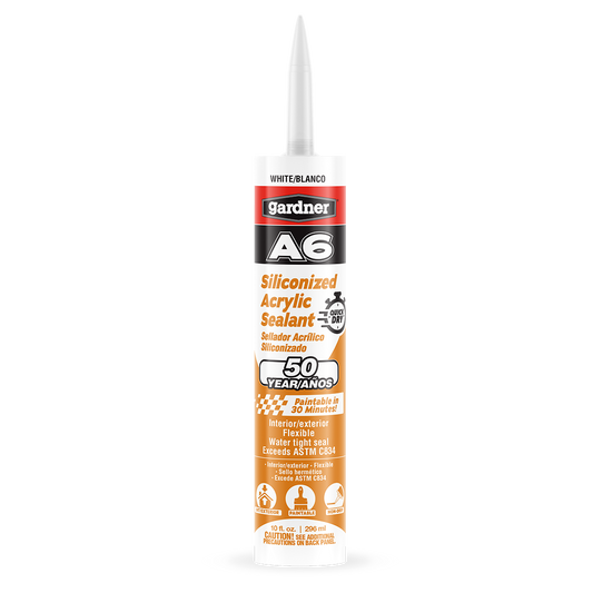 GARDNER® A6 QUICK DRY SERIES SILICONIZED ACRYLIC SEALANT