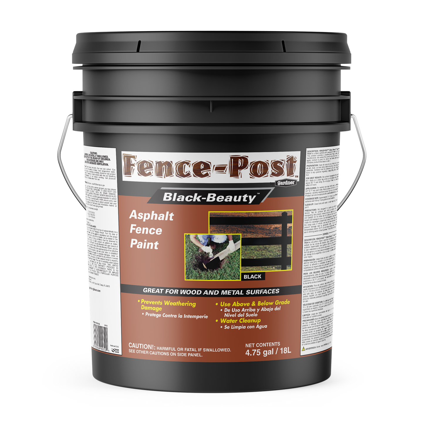 Gardner® Black Beauty Asphalt Fence Paint