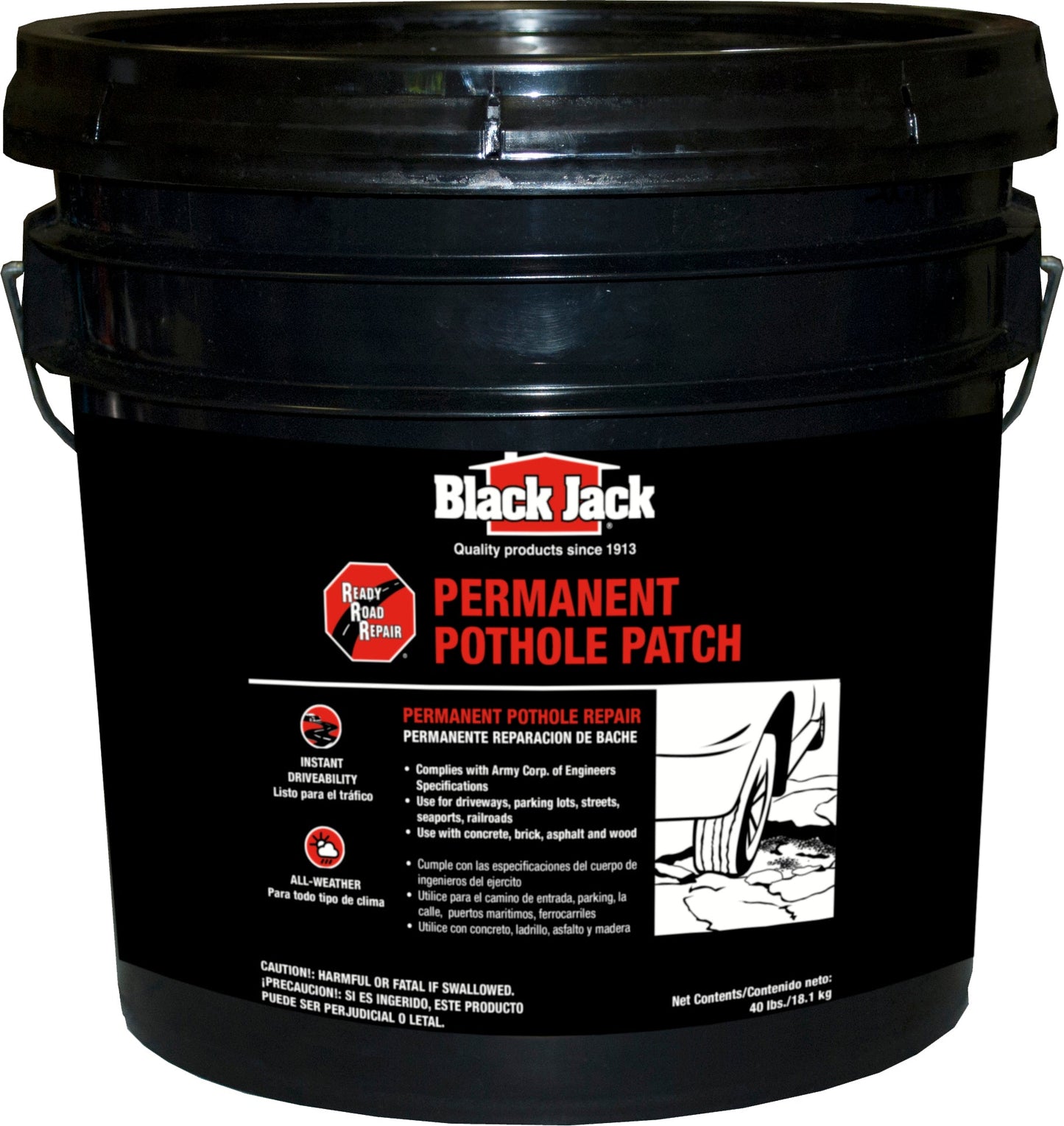 Ready Road Repair Permanent Pothole Patch 40 lb bucket