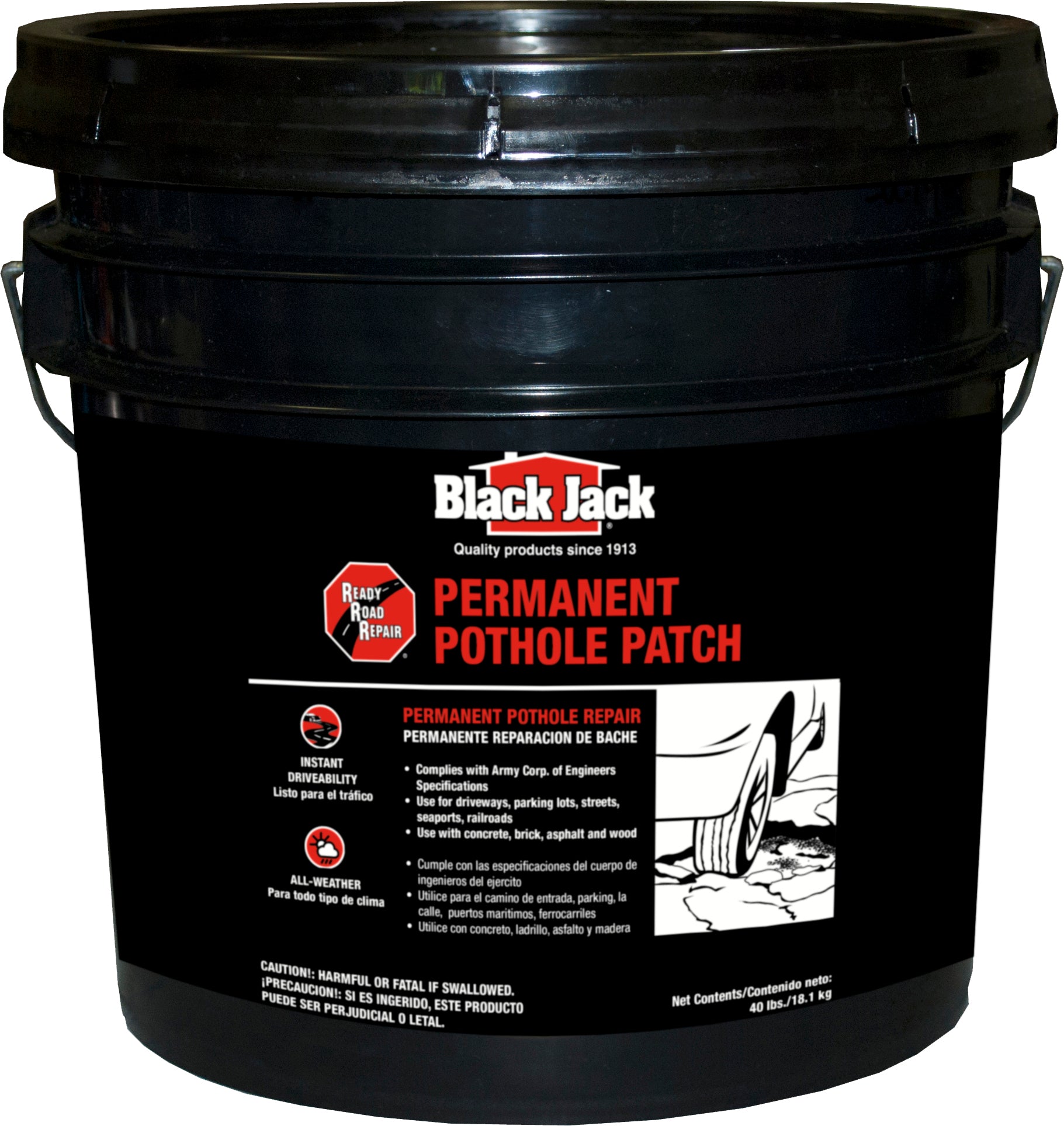 Ready Road Repair Permanent Pothole Patch 40 lb bucket