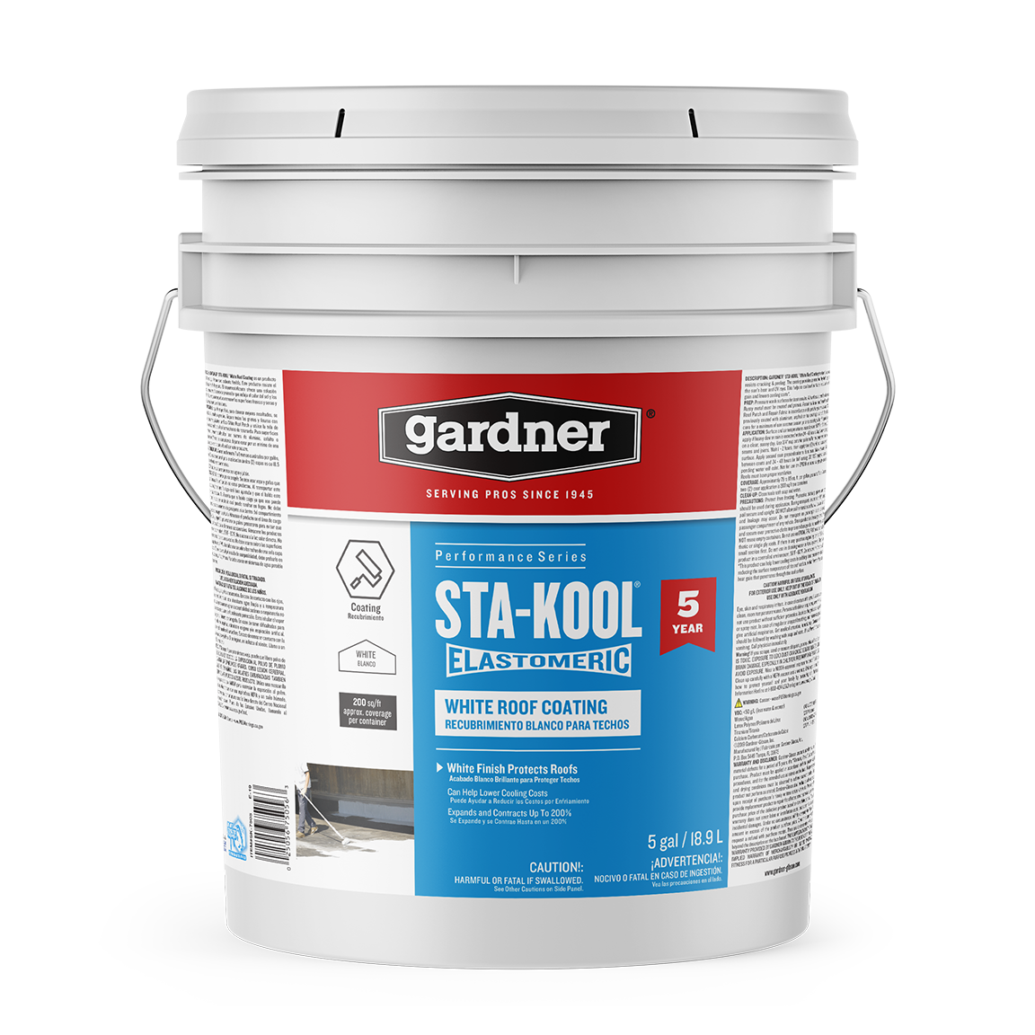 Gardner® Sta-Kool® 5YR White Elastomeric Coating