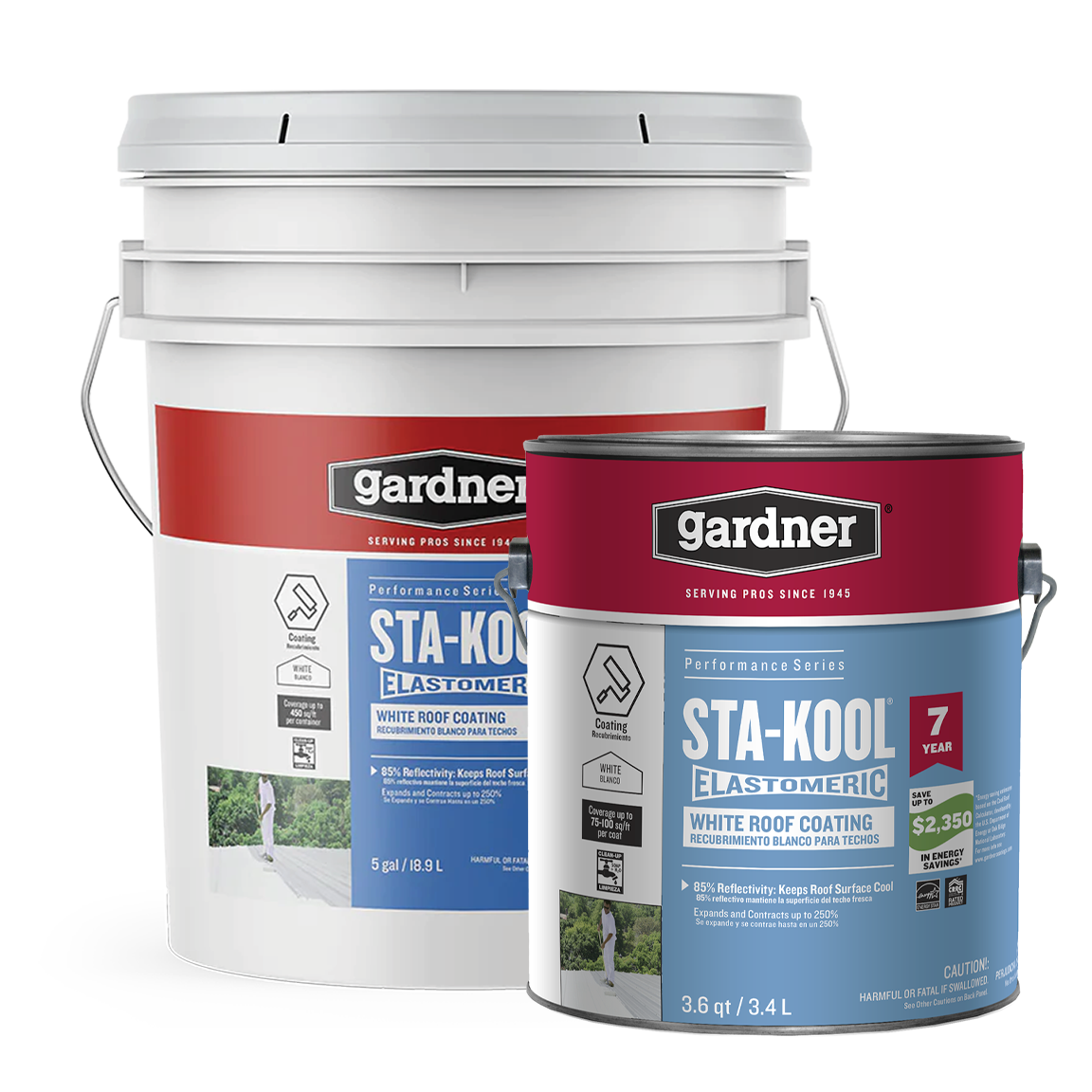 Gardner® Sta-Kool® 7YR White Elastomeric Coating