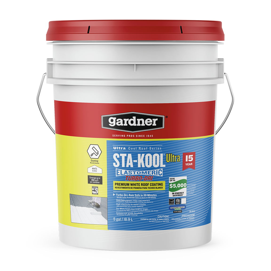 Gardner® Sta-Kool® 15YR Turbo-Dri Elastomeric Coating - SK-8015