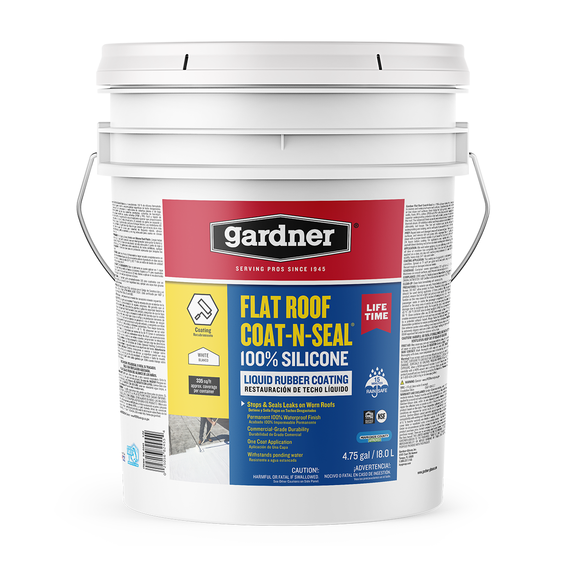 Gardner® 100% Silicone Flat Roof Coat-N-Seal - SK-8245