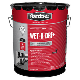 4.75 Gal. Wet-R-Dri Plus Pro Flashing Asphalt Roof Patch Coating Cement