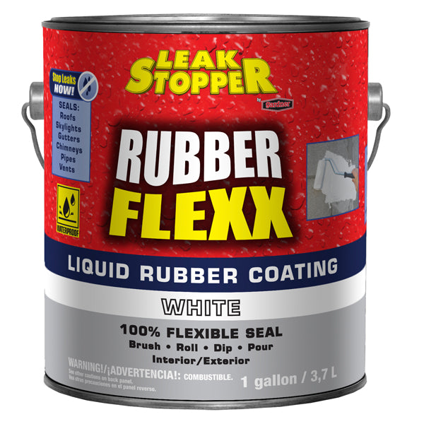 Liquid Rubber Color Sealant - Indoor & Outdoor - Water Based - White, 1  Gallon 
